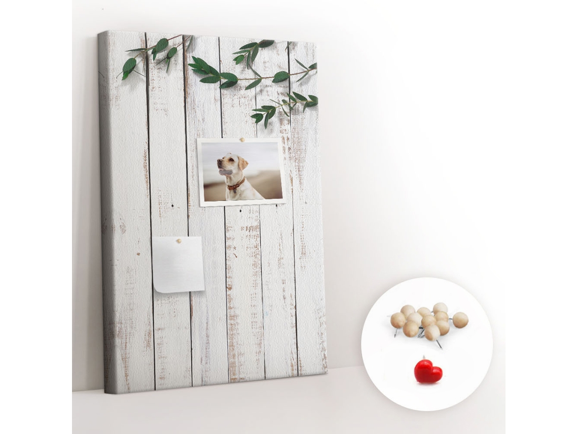 Quadro De Cortiça Com Impressão Painéis De Madeira Para O Quarto Das Crianças Espelharte (40x60 Cm)