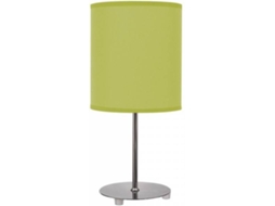 Candeeiro de Mesa FABRILAMP Nicole (Verde - E27 - Máx. 60W - Metal - Tecido)