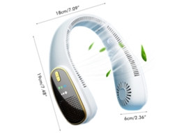Ventilador de Pescoço Portátil Sem Lâmina Usb Recarregável