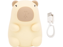 Luminária Noturna Capivara Com Mudança De Cor, Recarregável, Rgb,