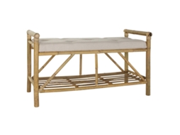 Banco DKD HOME DECOR (Castanho - Bambu - 44 x 100 x 55 cm)