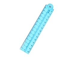 Régua dobrável para desenhos geométricos desafiadores, com escala de 0 a 30 cm, 12 polegadas, ideal para desenho e medição em