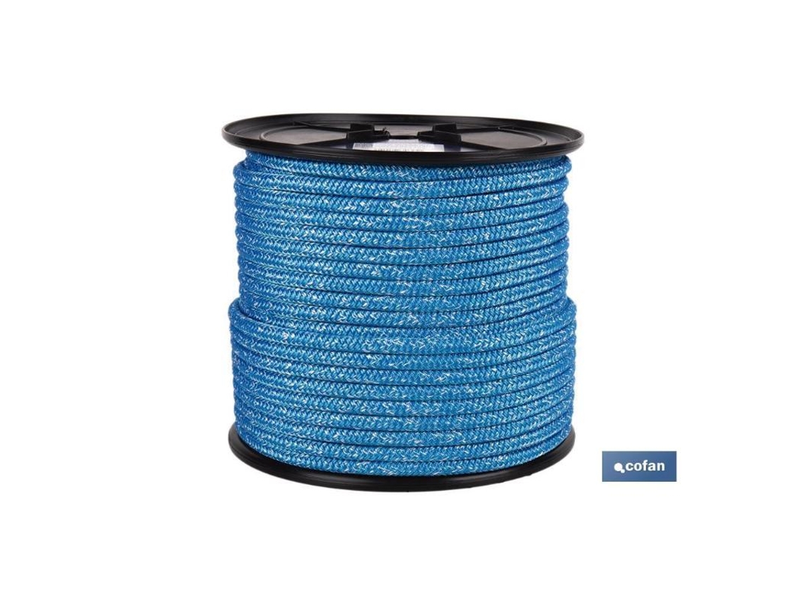 Carrete driza náutica 14 mm 100 m azul