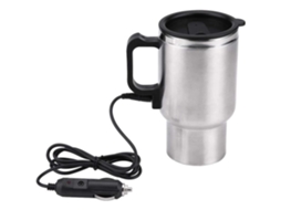 Hlyjoon Copo de Aquecimento de Carro 12V 450Ml de Aço Inoxidável Portátil Chaleira Xícara de Café Copo Elétrico A578 AUCUNE