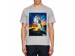 Rockinstone Back To The Future Movie Go Go Go Heather Gray Adult T-shirt Size:xl