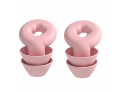 Conchas Ouvido Cancelamento Ruído Reutilizáveis Silicone Macio Sono Nadar Rosa