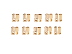 Yuru 10 Conjuntos Conector Plug Banana 6mm Revestido com Cobre Macho Fêmea para Teste Eletrônico