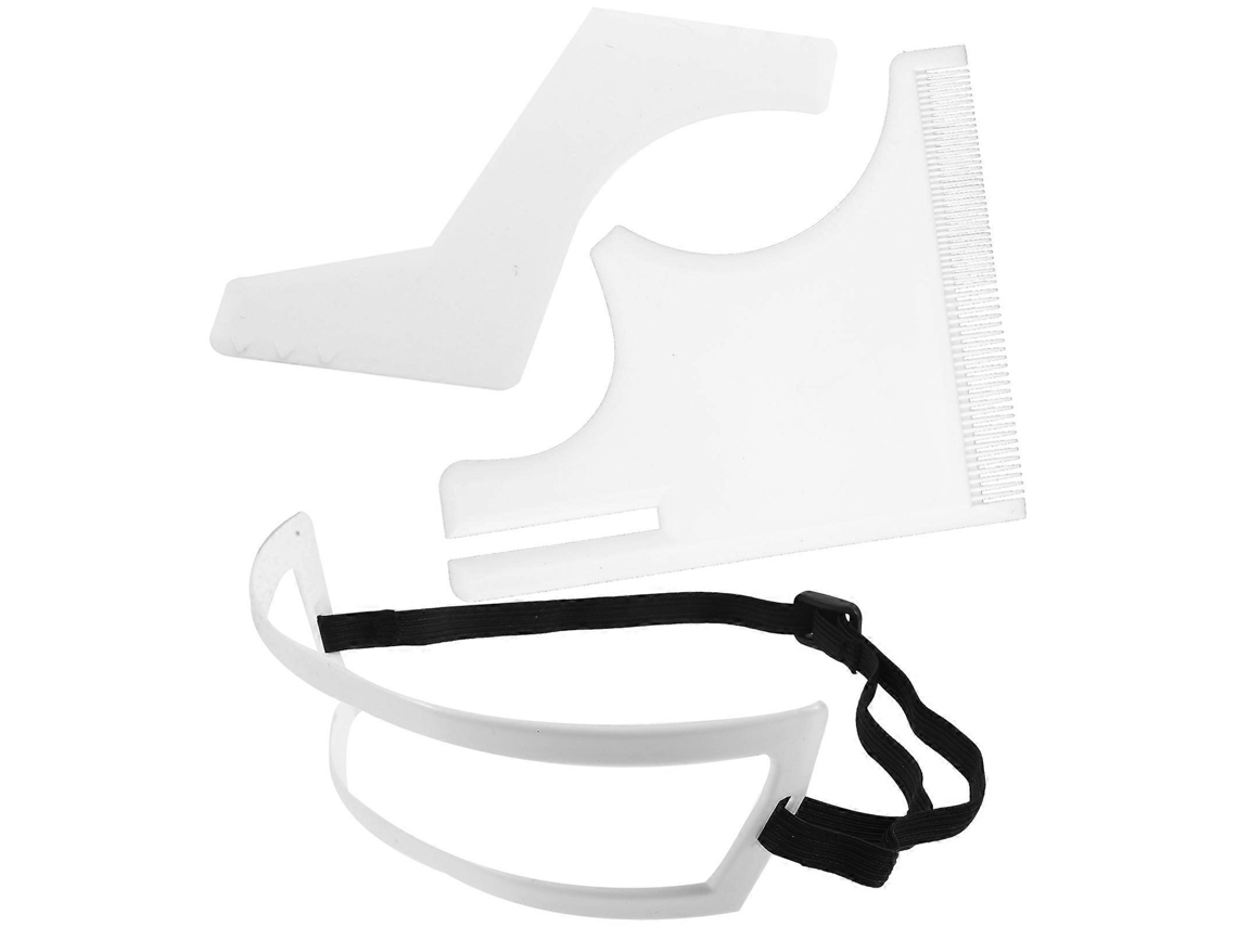 Ferramenta De Modelagem De Barba E Bigote 1 Conjunto Plástico Branco