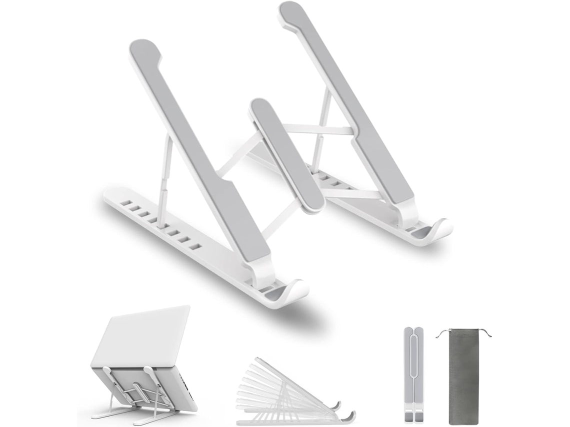 Lurelia Suporte Para Portátil Ajustável, Dobrável, Ergonómico, Antiderrapante, Em Liga De Alumínio, Compatível Com Tablet