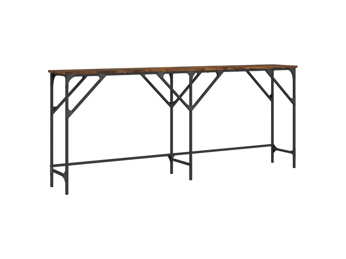 Console Table, Console Tables Vidaxl Marrom Madeira Processada (n/a)