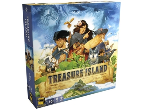 Jogo de Tabuleiro  Treasure Island (Inglês - Idade Mínima: 10)