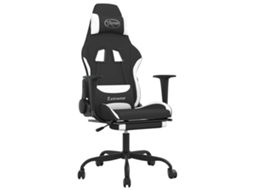 Cadeira de gaming VIDAXL Preto Tecido (66x58x130 cm )