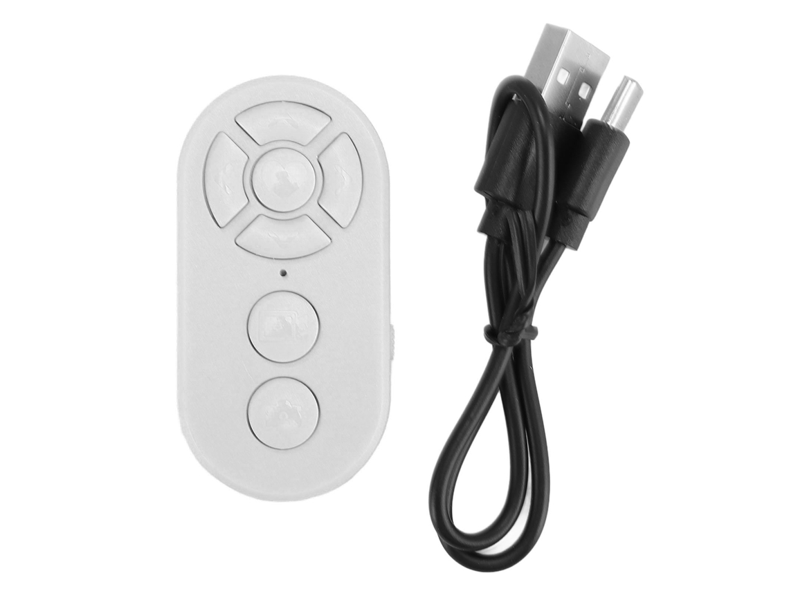 Control remoto inalámbrico Bluetooth para páginas, cámara y vídeo, disparador para teléfono Android negro