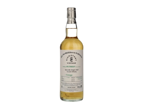 Whisky Single Malt SIGNATORY VINTAGE The Unchilfiltered Collection at Miltonduff 12 Anos (0.7 L - 1 Unidade)