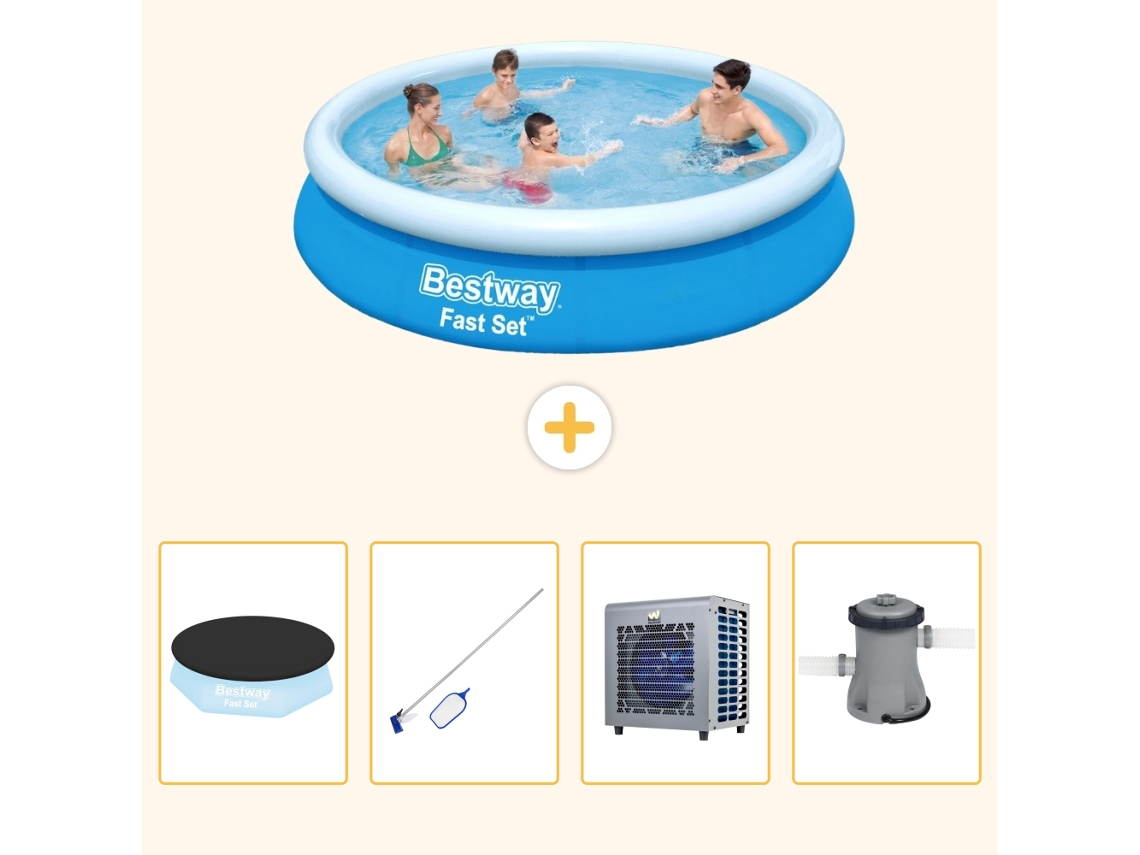 Bestway Piscina Bestway Fast Set Redonda - 244x61 Cm - 5-peças S109