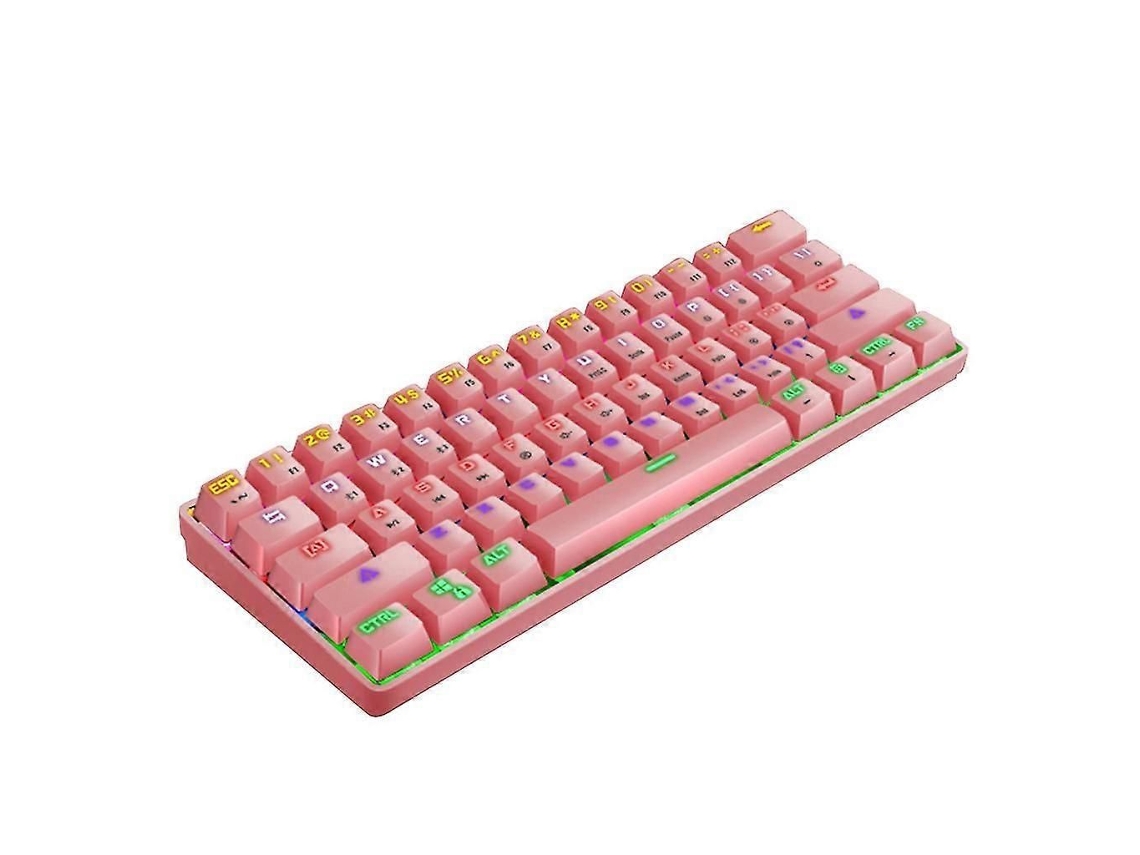 Teclado Mecânico compatível com Bluetooth, com fio e sem fio, para jogos TAISHENGDA