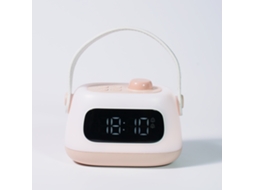 Relógio Despertador Inteligente Portátil Rosa Lotus, Luz Noturna, Multifuncional, 2000mah, Decoração Para Quarto Infantil Sfushos