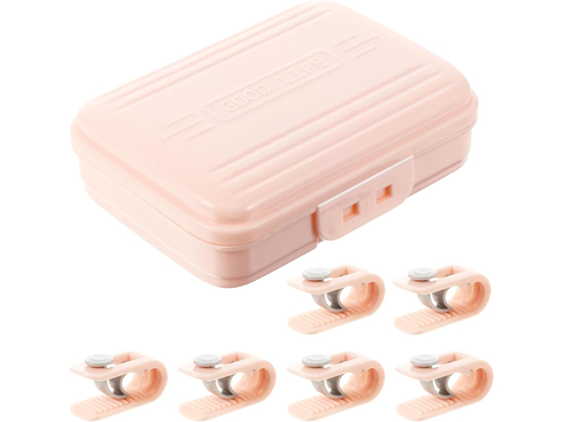 Conjunto De 6 Prendedores Edredom Sem Agulha, Prendedores De Plástico Antiderrapantes Em Formato Colcha Para Segurar Os