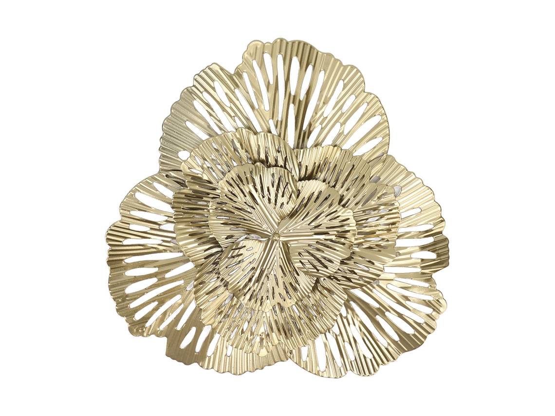 Decoração De Parede De Metal Ginkgo Triangular Moderna Stylish