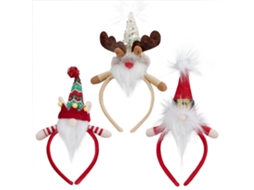 Conjunto de Claquetes de Natal com Caras de Velho, Elfo e Rena para Cabelos LAXISCREED