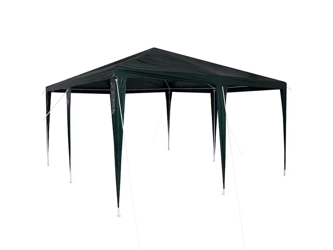 Conjunto 1 Tenda De Festa Vidaxl Verde Polietileno (400 X 400 X 266 Cm)