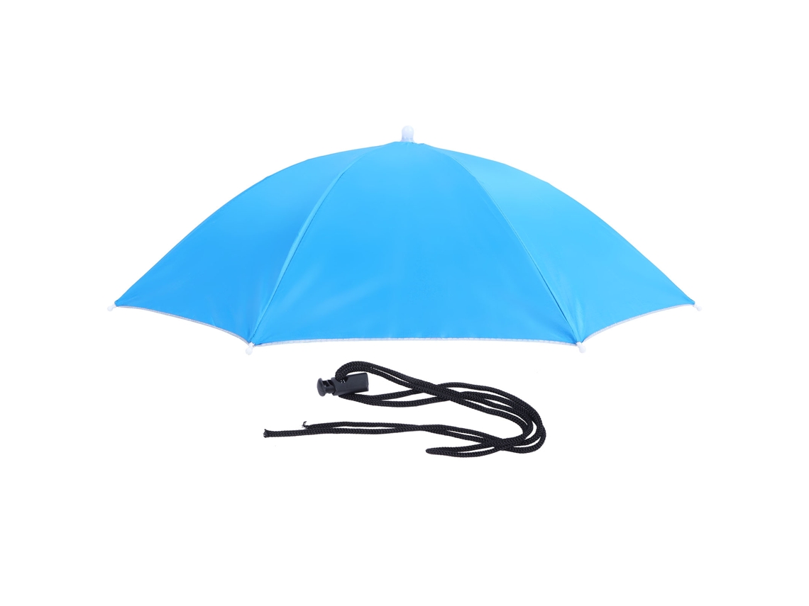 BONÉ Guarda chuva Adulto Impermeável Plegável Azul Claro | S/MARCA
