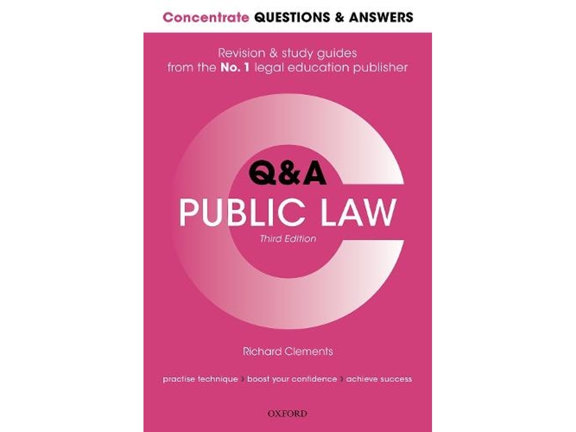 Livro Concentrate Questions and Answers Public Law de Richard Clements (Inglês)