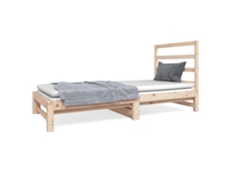 Estrutura Sofá Cama de Puxar Pinho Maciço MAISON EXCLUSIVE (90x190 cm)