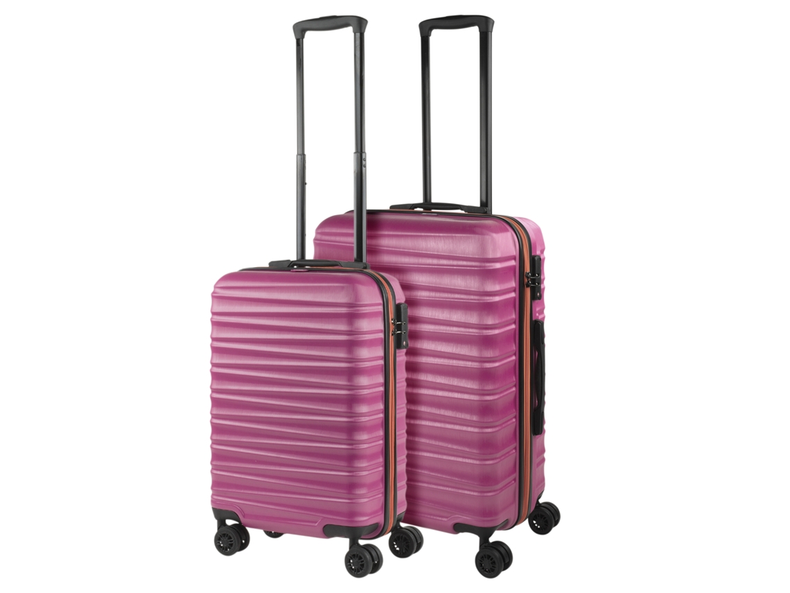 Conjunto de Malas Rígidas Abs JASLEN Oporto Fúcsia 43X35X26 Cm