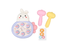 Brinquedo De Martelar Com Coelho E Cenoura Em Roxo Da Laxiscreed Para Diversão Infantil