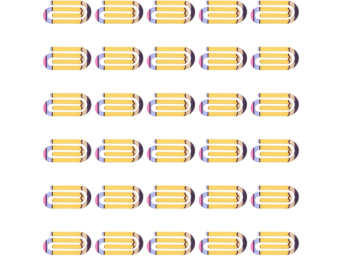 Conjunto de 30 clipes de transferência térmica em acrílico para sublimação, organizadores de arquivos e documentos.