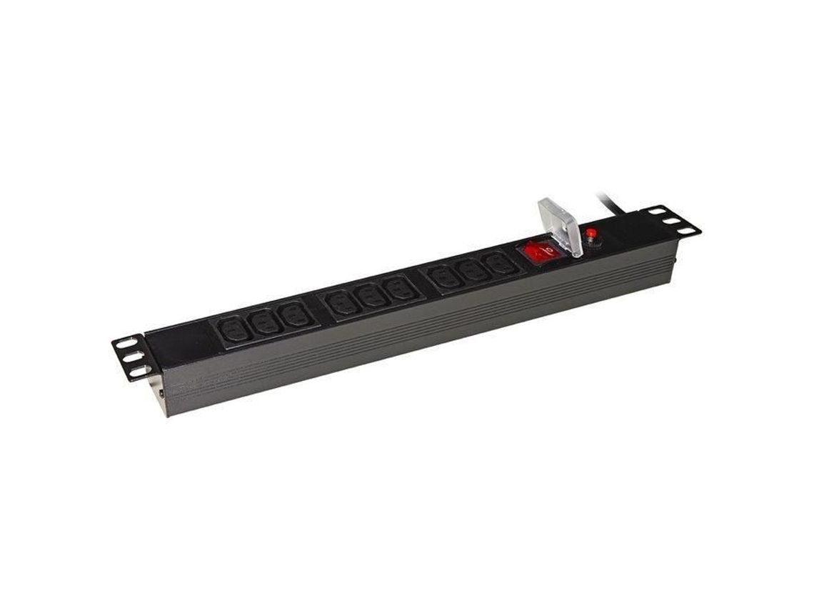 Power Strip 9 Soquetes Fêmea Iec C13 para Gabinetes de Rack de 19 com Soquete Italiano 16A Preto LINK