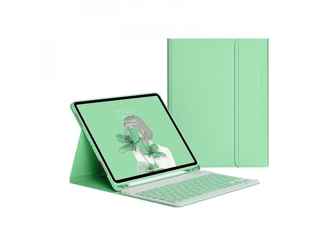 2026-caixa Com Teclado Para Ipad 9.7 Polegadas 2017 2018 5ª 6ª Geração Air 1 2 Pro 9.7 Bluetooth Verde