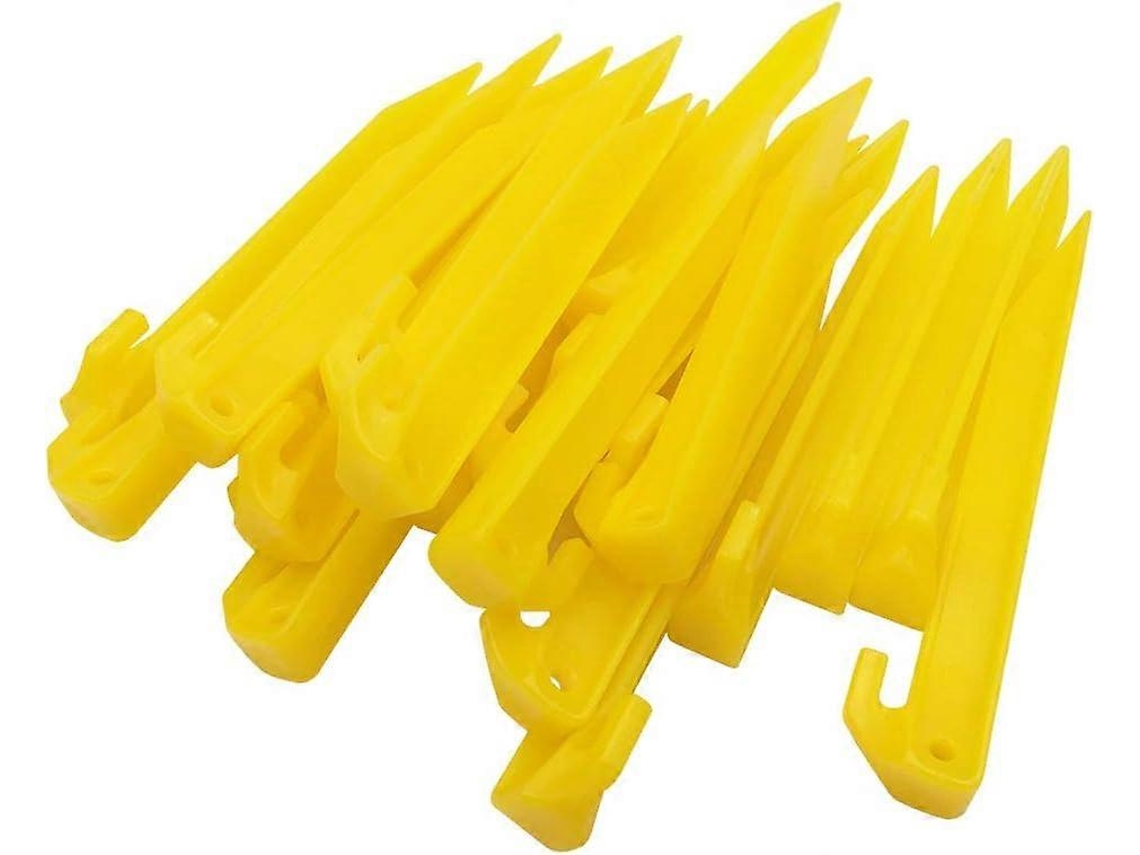 20 Estacas de plástico reforçado AQUAFORGE para bordaduras, suportes de plantas, gramados, tendas e caravanas