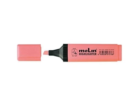 Marcadores Fluorescentes Molin Rtf240 10 20 Pacote De 10 Cor Rosa Resistente À Luz