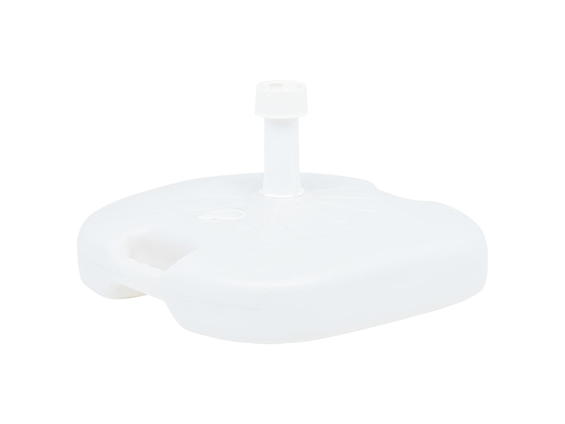 Vidaxl Base De Guarda-sol Enchimento C/ Areia/água 16l Plástico Branco