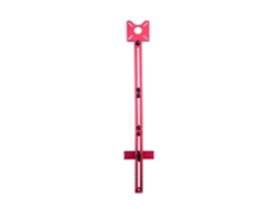 Suporte de ranhura de fresagem de 400 mm em liga de alumínio com base removível para tupia de madeira.