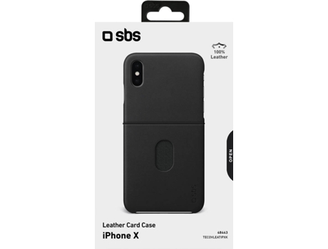 Capa iPhone X, XS SBS Pele Preto | Worten.pt