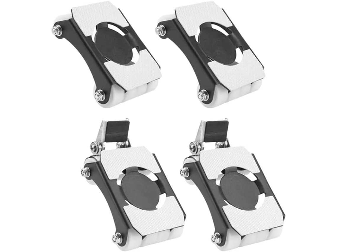 2 Grampos Multiuso em Aço Inoxidável, para Montagem Rápida e Segura de Gavetas, Adequados para Uso Residencial e
