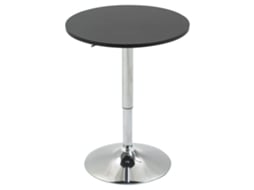 Mesa de Bar Metal, Mdf Cor Black Homcom
