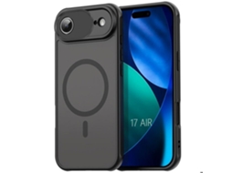 Capa Protetora - Booling - Para Iphone Air - Com Anel Magnético E Protetor De Câmera - Preta