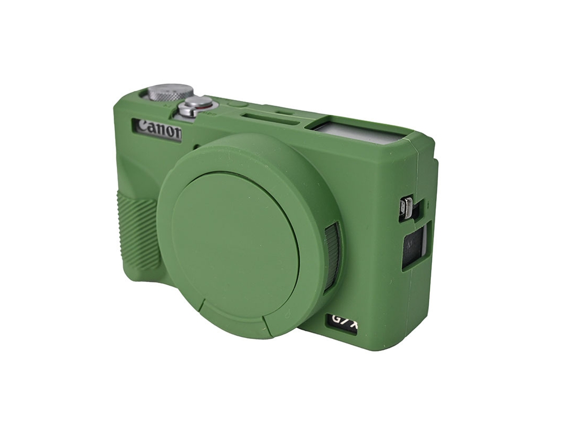Capa Silicone HEXINYIGJLY para Canon G7x Mark Iiitampa Removível, Anti Risco Verde