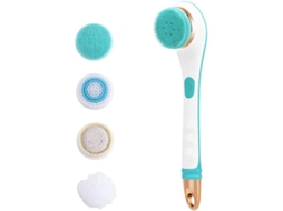 2026 cepillo de Baño Eléctrico Con Masaje Exfoliante, Silicona Suave, Recargable por Usb, 2 Velocidades, Azul.