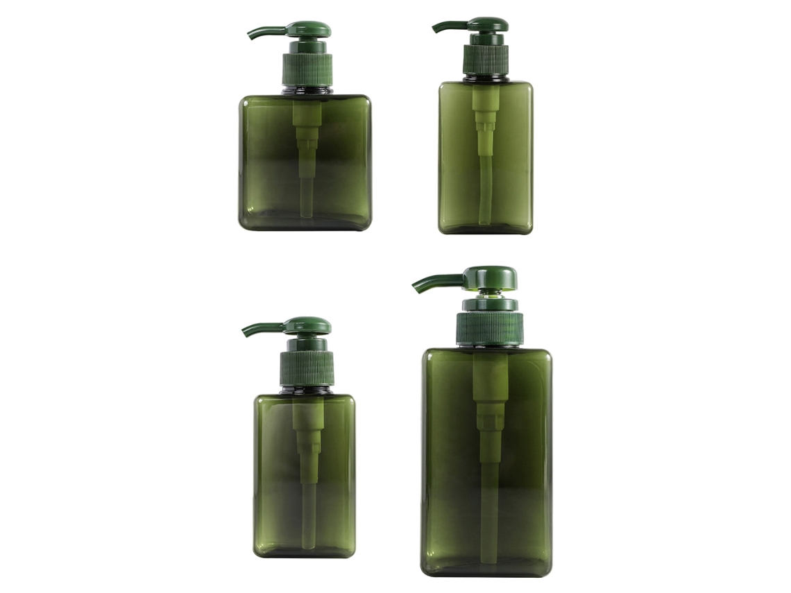 Unidades Bomba Para Loção, Dispensador De Sabão Líquido, Plástico Recarregável Formato Quadrado, 100ml150ml250ml450ml