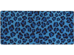 Mousepad para Computador de Grande Formato com Estampa Leopardo e Desenho Pudim, Base Borracha Antiderrapante,