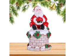 Estátua Do Papai Noel, Item Colecionável Fofo Em Resina |