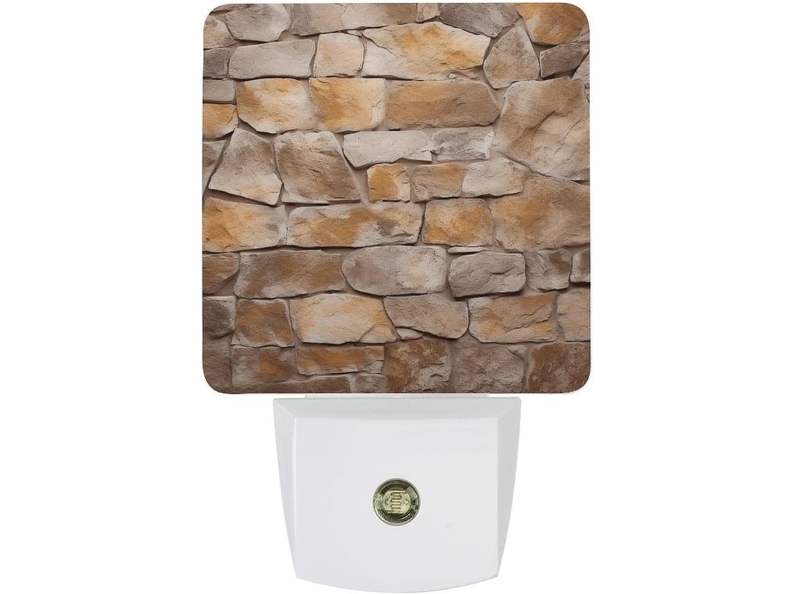 Luminária de parede LED noturna com plugue, acendimento automático, sensor crepuscular automático, luz de parede