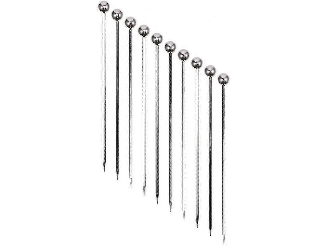 50 Unidades Palitos De Cocktail Em Aço Inoxidável Palitos De Martini Em Metal 4,3 Polegadas