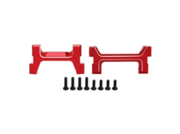 Suporte De Para-choque Frontal E Traseiro De Alumínio Para Trx4m 1/18 Crawler Rc Vermelho