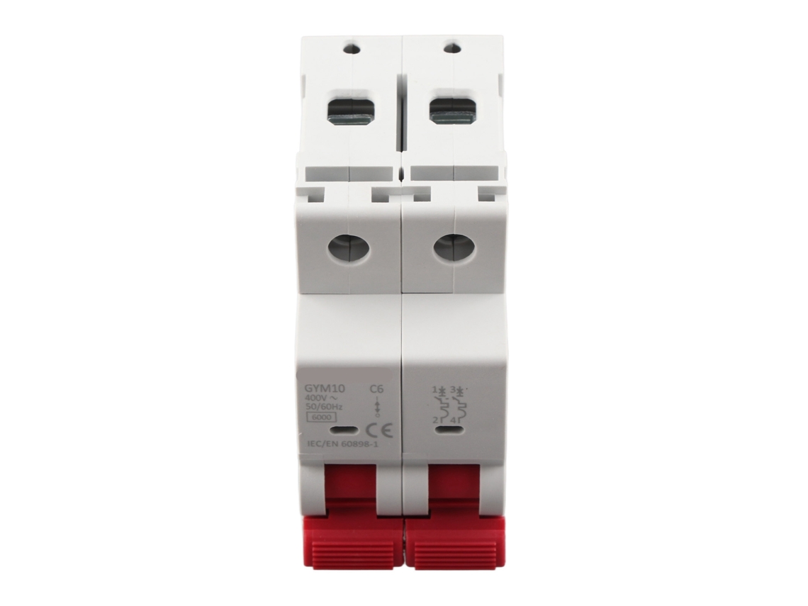 Interruptor de Circuito Miniatura 2p com Proteção Contra Fugas 6kA 400V Gym10 6A S/MARCA